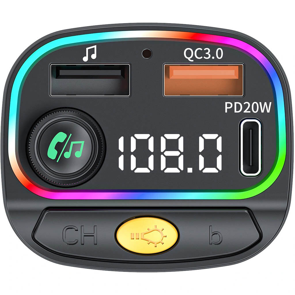 FM модулятор Wiwu QC031, Черный - № 3 FM модулятор Wiwu QC031, Черный - № 3