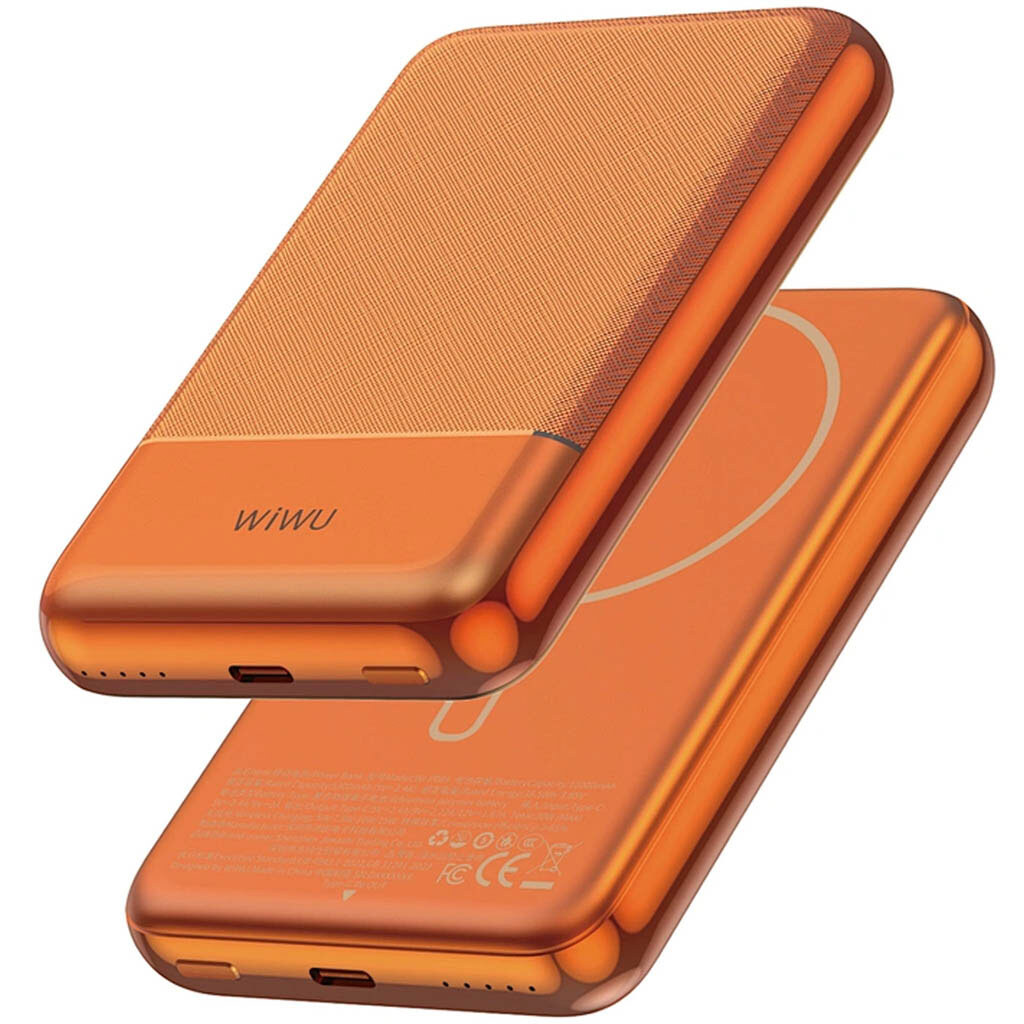 Портативная батарея (Power Bank) Wiwu P089 Seraph, 10000 mAh, Оранжевый - № 3 Портативная батарея (Power Bank) Wiwu P089 Seraph, 10000 mAh, Оранжевый - № 3