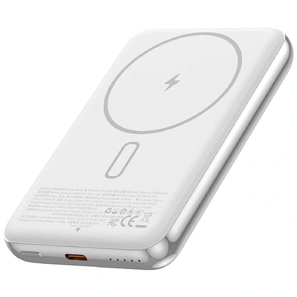 Портативная батарея (Power Bank) Wiwu P089 Seraph, 10000 mAh, Серебряный - № 2 Портативная батарея (Power Bank) Wiwu P089 Seraph, 10000 mAh, Серебряный - № 2