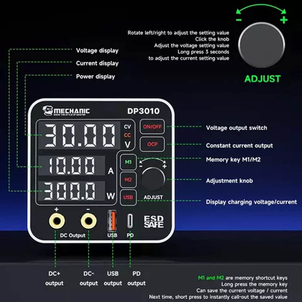 Лабораторний блок живлення Mechanic DP3010 - № 8 Лабораторний блок живлення Mechanic DP3010 - № 8