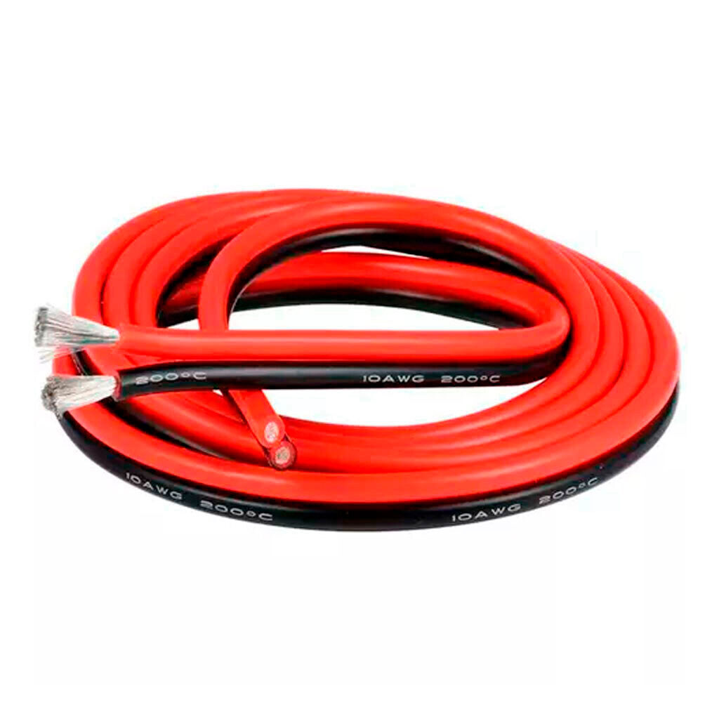 Провод в силиконовой изоляции 4AWG, Черный - № 1 Провод в силиконовой изоляции 4AWG, Черный - № 1