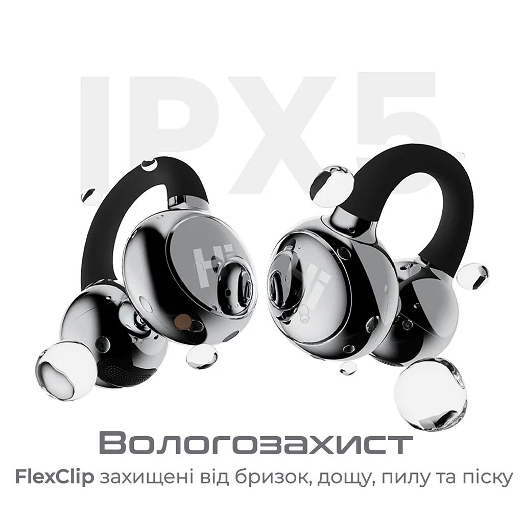 Bluetooth-гарнітура HiFuture Flexclip, Стерео, Чорний - № 4 Bluetooth-гарнітура HiFuture Flexclip, Стерео, Чорний - № 4