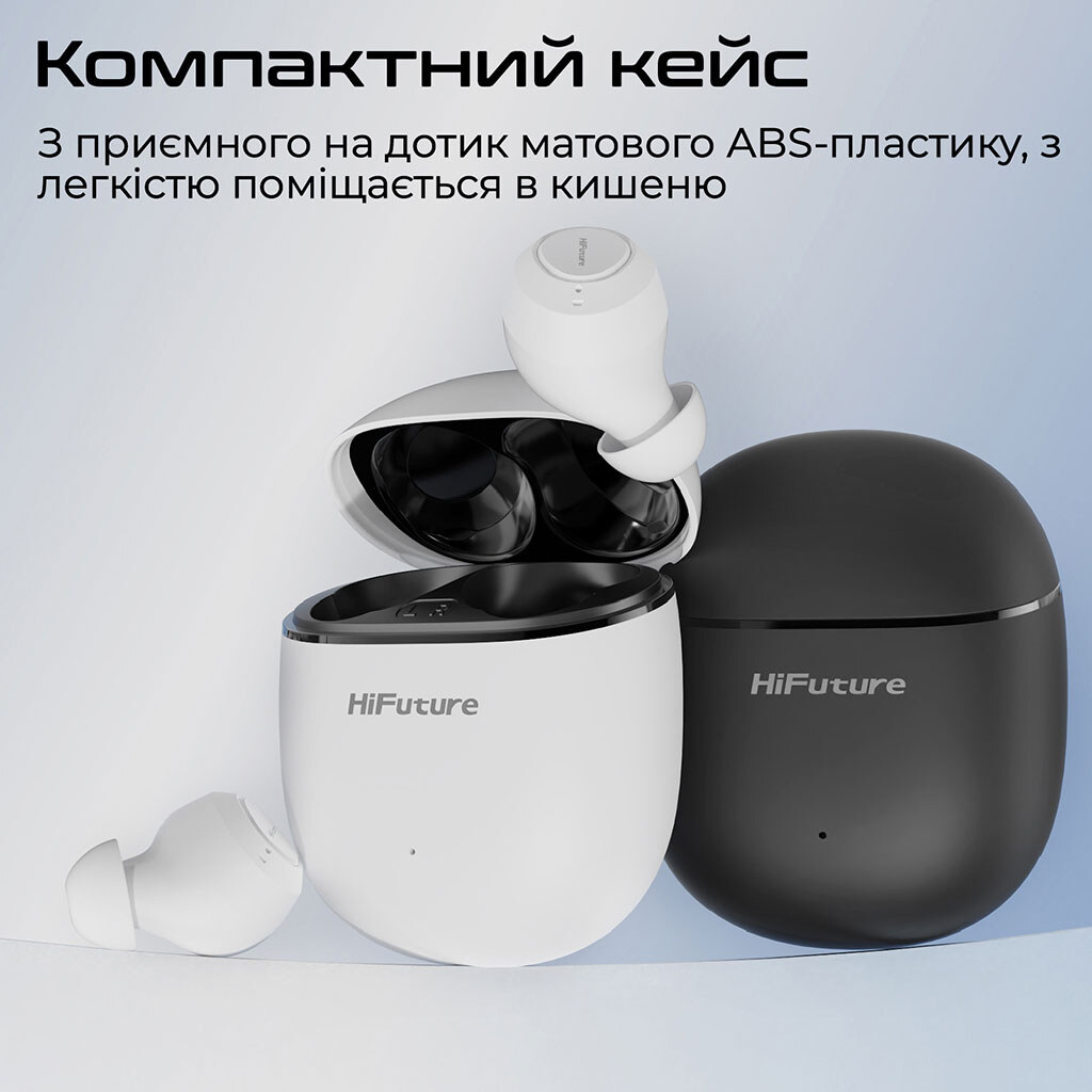 Bluetooth-гарнітура HiFuture OlymBuds3, Стерео, Чорний - № 6 Bluetooth-гарнітура HiFuture OlymBuds3, Стерео, Чорний - № 6
