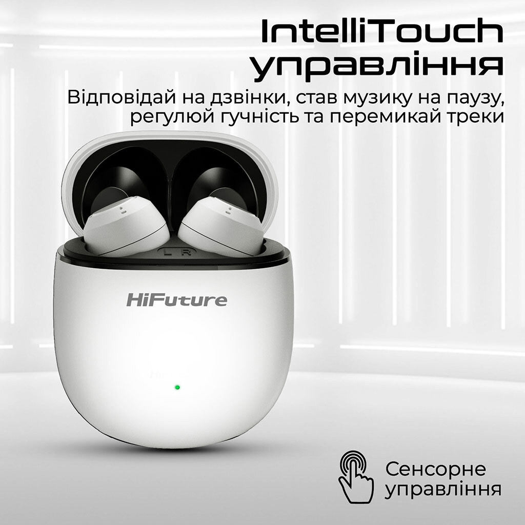 Bluetooth-гарнітура HiFuture OlymBuds3, Стерео, Чорний - № 7 Bluetooth-гарнітура HiFuture OlymBuds3, Стерео, Чорний - № 7