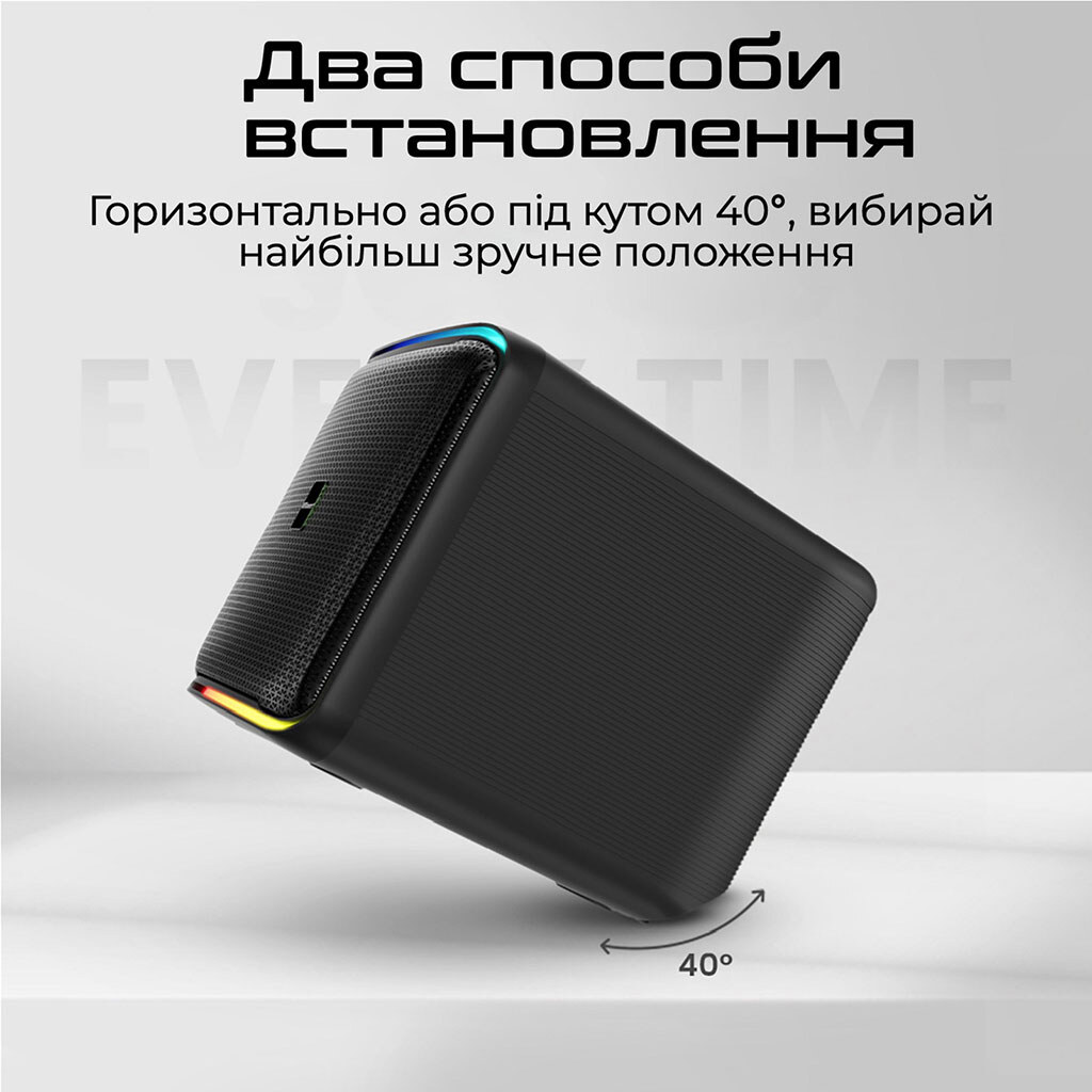 Портативна колонка HiFuture Event Horizon, Чорний - № 8 Портативна колонка HiFuture Event Horizon, Чорний - № 8