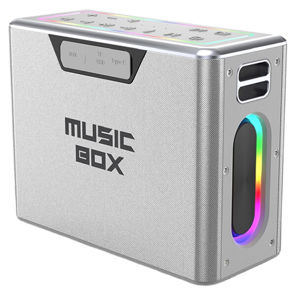 Портативная колонка HiFuture MusicBox, Серебряный - № 1 Портативная колонка HiFuture MusicBox, Серебряный - № 1