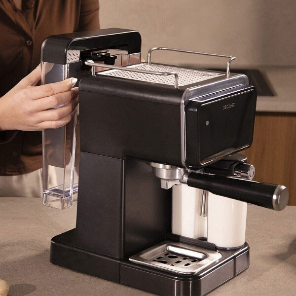 Кавоварка рожкова Cecotec Power Espresso Touch ColdBrew Latte, Чорний - № 4 Кавоварка рожкова Cecotec Power Espresso Touch ColdBrew Latte, Чорний - № 4