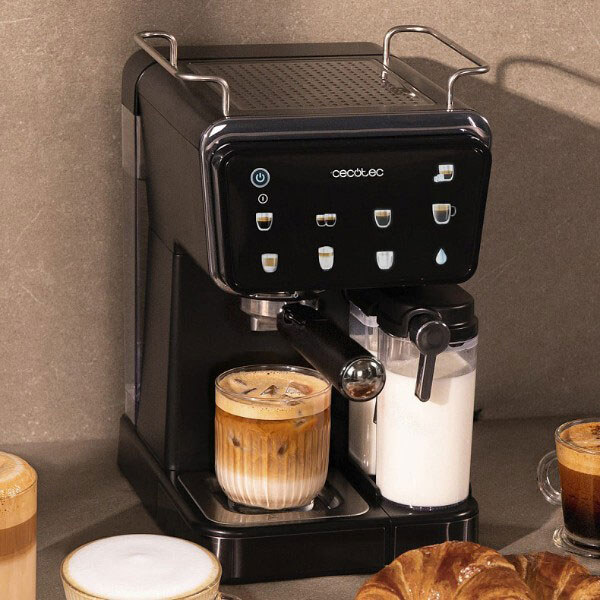 Кавоварка рожкова Cecotec Power Espresso Touch ColdBrew Latte, Чорний - № 7 Кавоварка рожкова Cecotec Power Espresso Touch ColdBrew Latte, Чорний - № 7