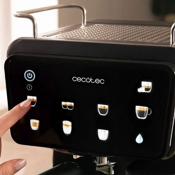 Кавоварка рожкова Cecotec Power Espresso Touch ColdBrew Latte, Чорний - № 8 Кавоварка рожкова Cecotec Power Espresso Touch ColdBrew Latte, Чорний - № 8