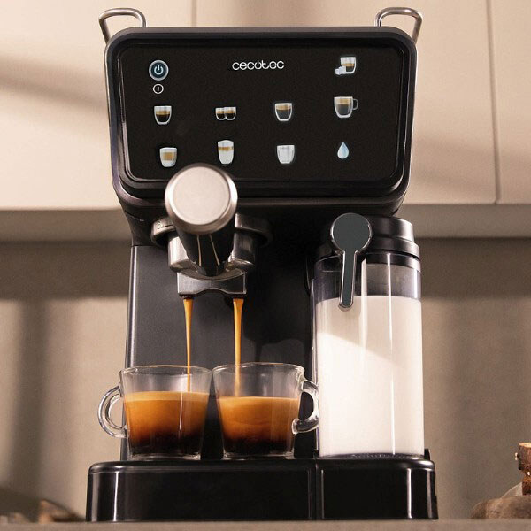 Кавоварка рожкова Cecotec Power Espresso Touch ColdBrew Latte, Чорний - № 10 Кавоварка рожкова Cecotec Power Espresso Touch ColdBrew Latte, Чорний - № 10