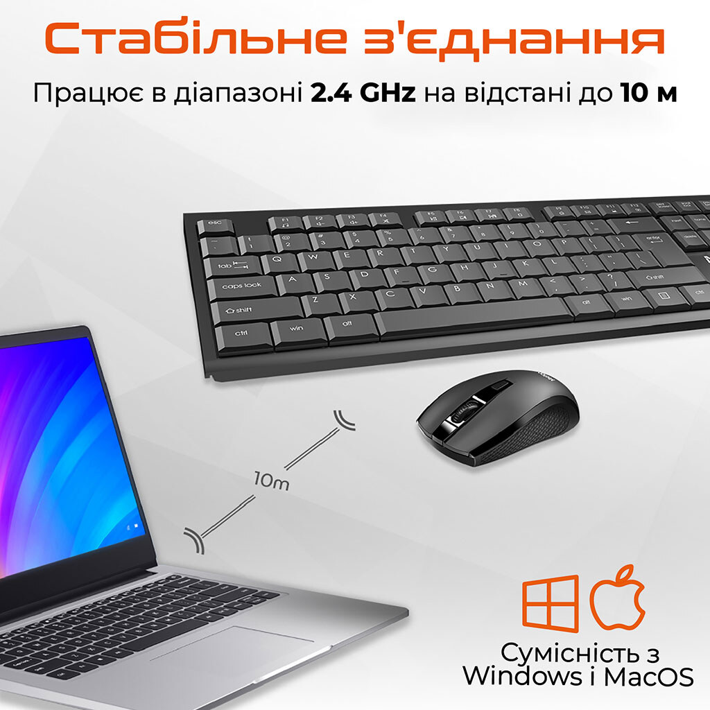 Клавіатура та миша Meetion C4120 Little, Чорний - № 6 Клавіатура та миша Meetion C4120 Little, Чорний - № 6