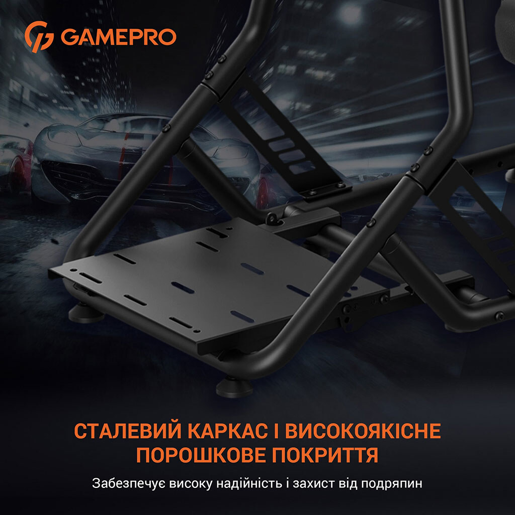 Крісло-кокпіт GamePro RS115, Чорний - № 11 Крісло-кокпіт GamePro RS115, Чорний - № 11
