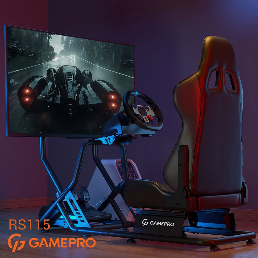 Крісло-кокпіт GamePro RS115, Чорний - № 14 Крісло-кокпіт GamePro RS115, Чорний - № 14