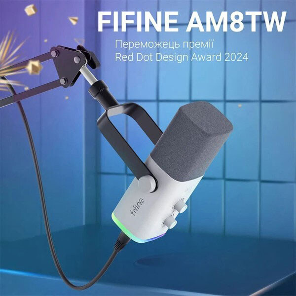 Микрофон Fifine AM8TW, Белый - № 3 Микрофон Fifine AM8TW, Белый - № 3