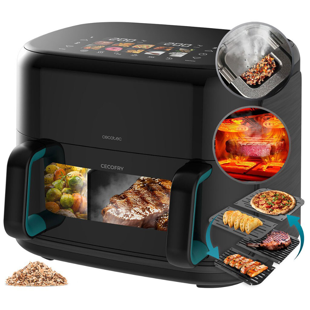 Мультипечь Cecotec Cecofry&Grill Smokin`Prime 11000, Черный - № 4 Мультипечь Cecotec Cecofry&Grill Smokin`Prime 11000, Черный - № 4