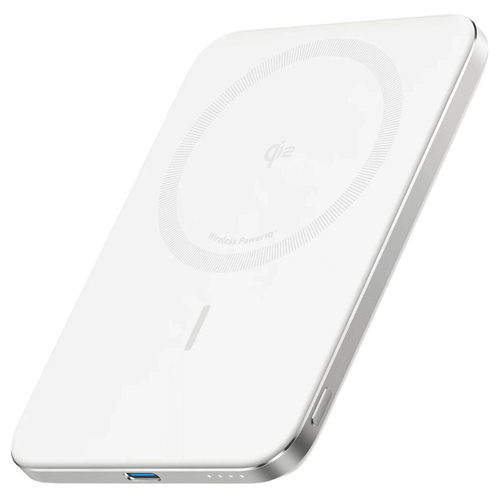 Портативна батарея (Power Bank) Anker Nano MagGo Slim, 5000 mAh, Білий - № 1 Портативна батарея (Power Bank) Anker Nano MagGo Slim, 5000 mAh, Білий - № 1