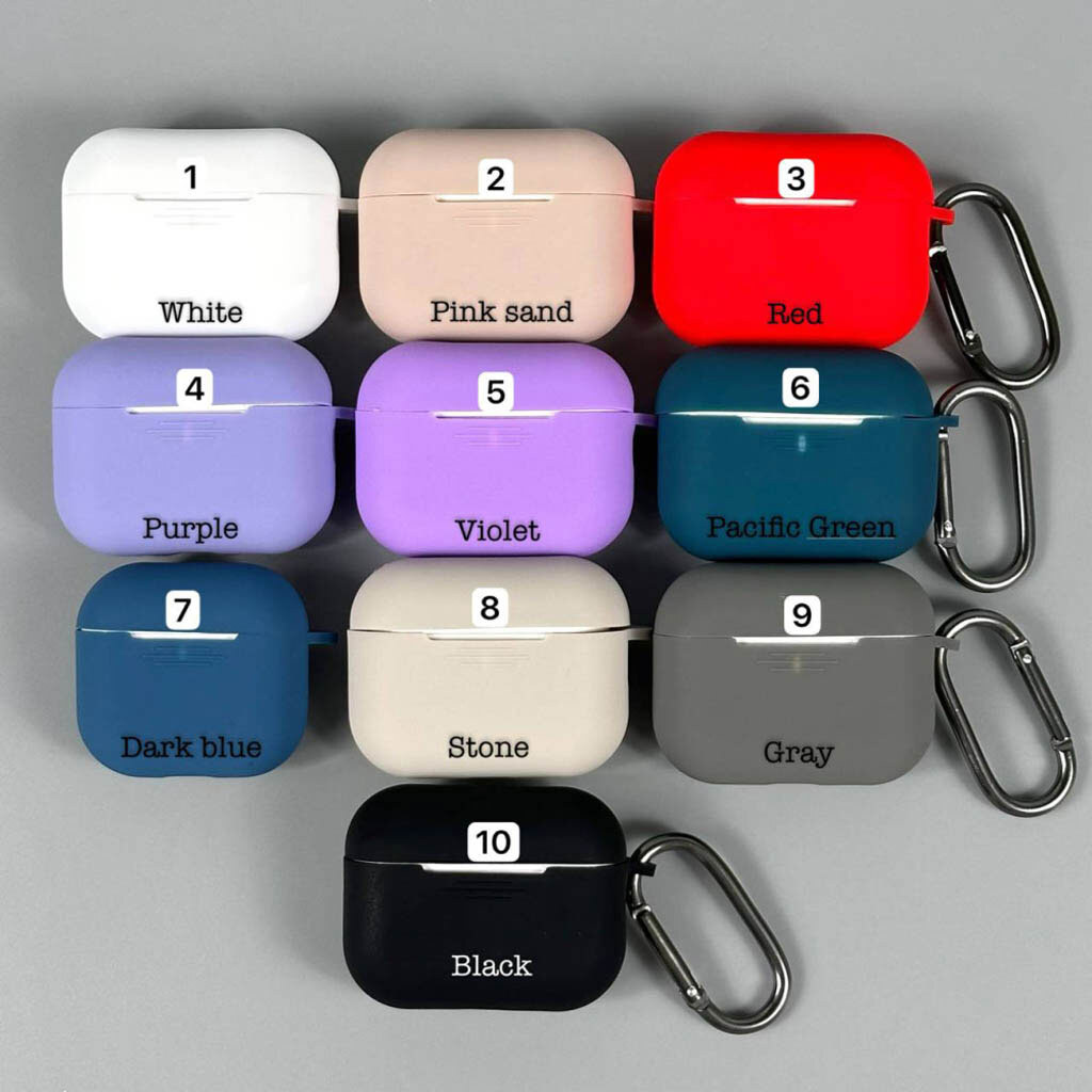 Чехол (накладка) Apple AirPods Pro 2, Hang Case, Серый - № 8 Чехол (накладка) Apple AirPods Pro 2, Hang Case, Серый - № 8