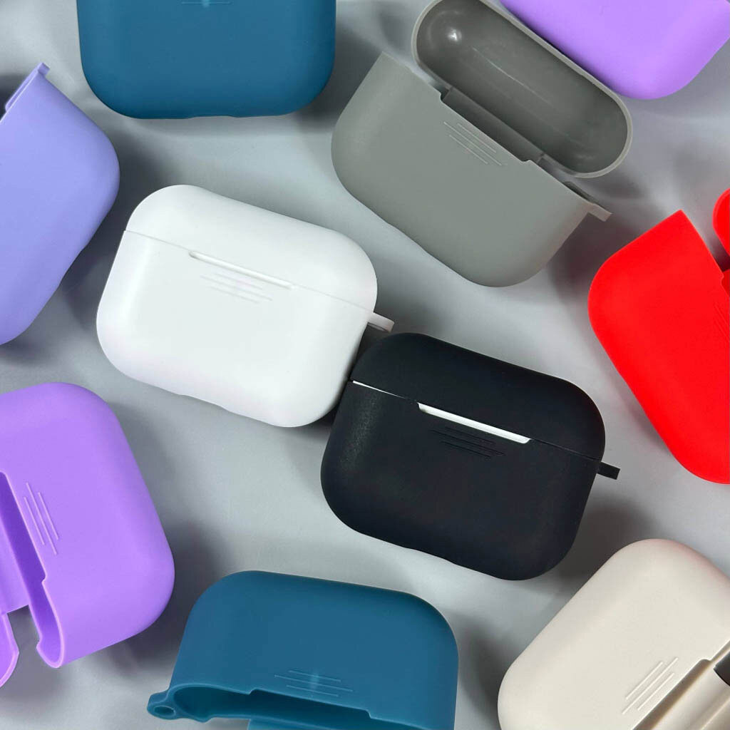 Чехол (накладка) Apple AirPods Pro 3, Hang Case, Серый - № 6 Чехол (накладка) Apple AirPods Pro 3, Hang Case, Серый - № 6