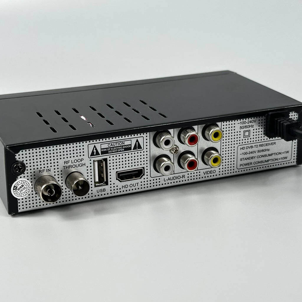 Цифрова приставка T2 YASINGOLD M7070, Чорний - № 6 Цифрова приставка T2 YASINGOLD M7070, Чорний - № 6