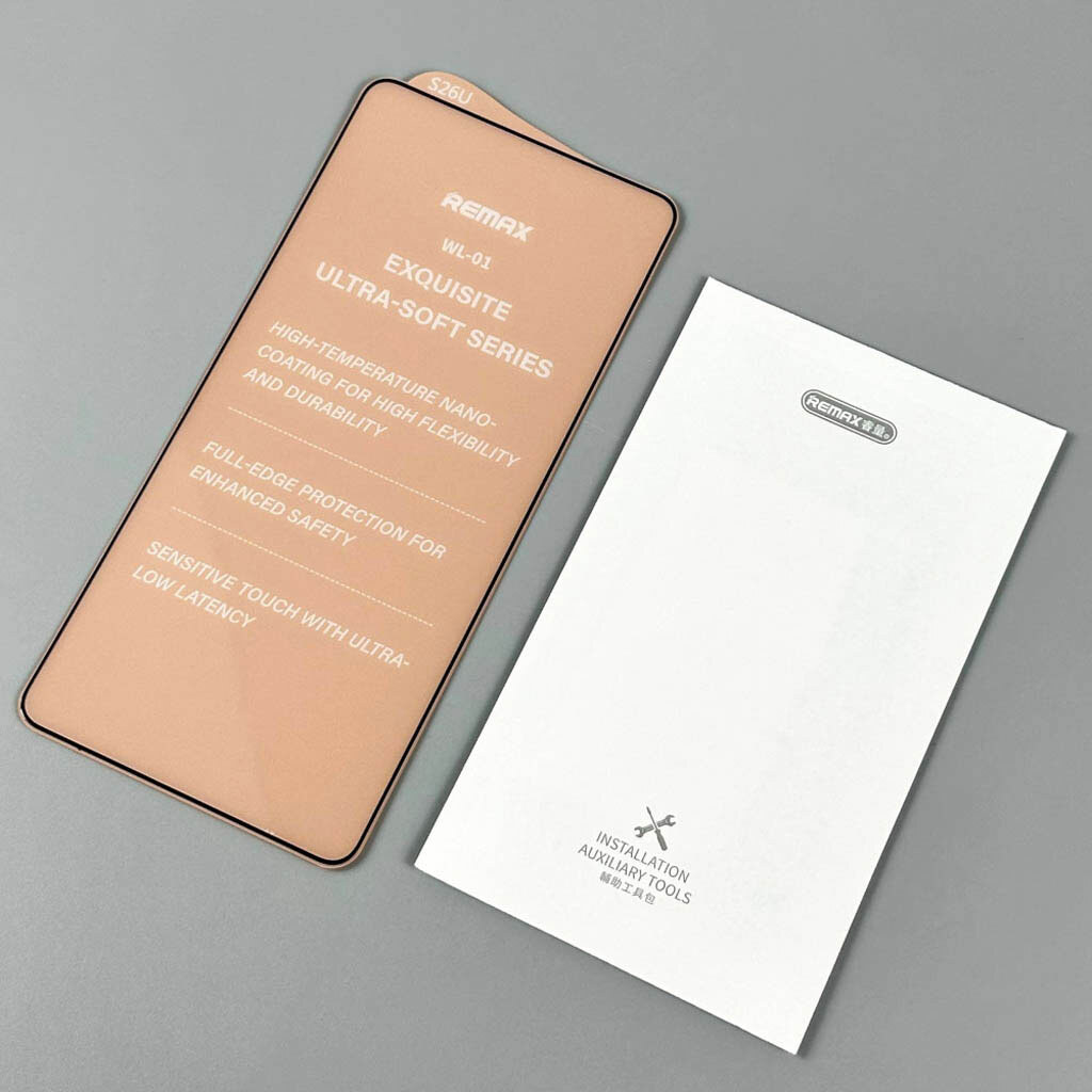 Защитное стекло Samsung Galaxy S26 Plus, Remax WL-01 Future Ultra-soft, 9D, Черный - № 4 Защитное стекло Samsung Galaxy S26 Plus, Remax WL-01 Future Ultra-soft, 9D, Черный - № 4