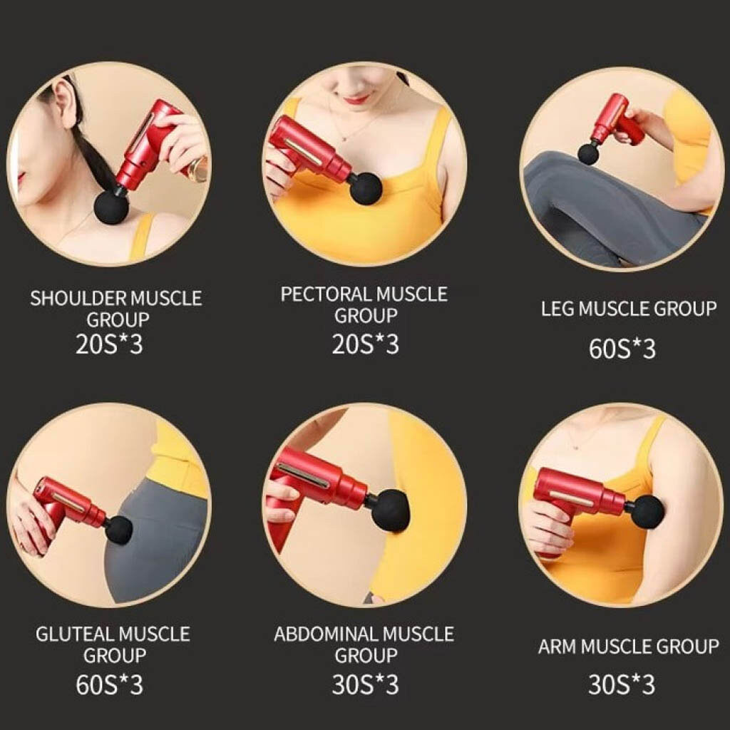 Масажер Massage Gun ART-0123, Зелений - № 4 Масажер Massage Gun ART-0123, Зелений - № 4