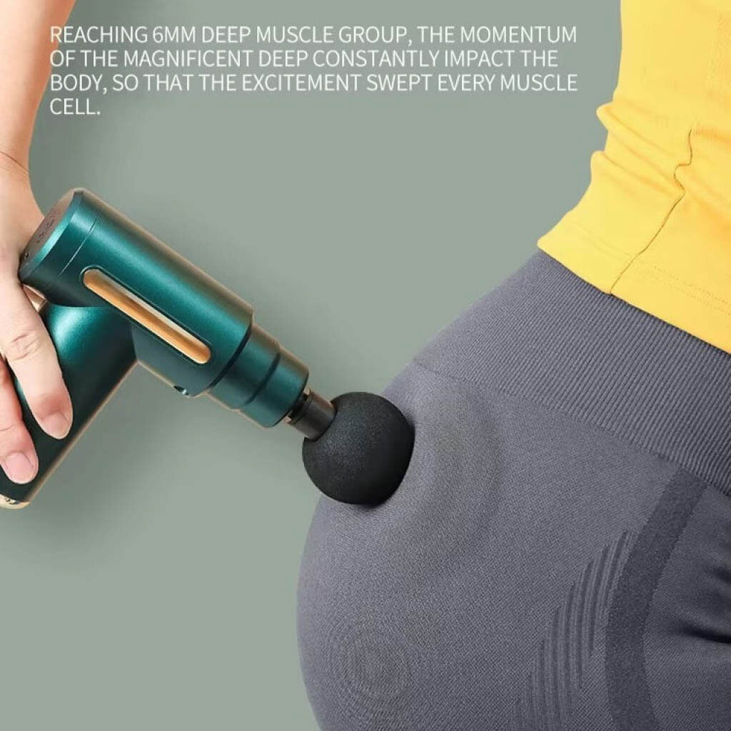 Масажер Massage Gun ART-0123, Зелений - № 5 Масажер Massage Gun ART-0123, Зелений - № 5