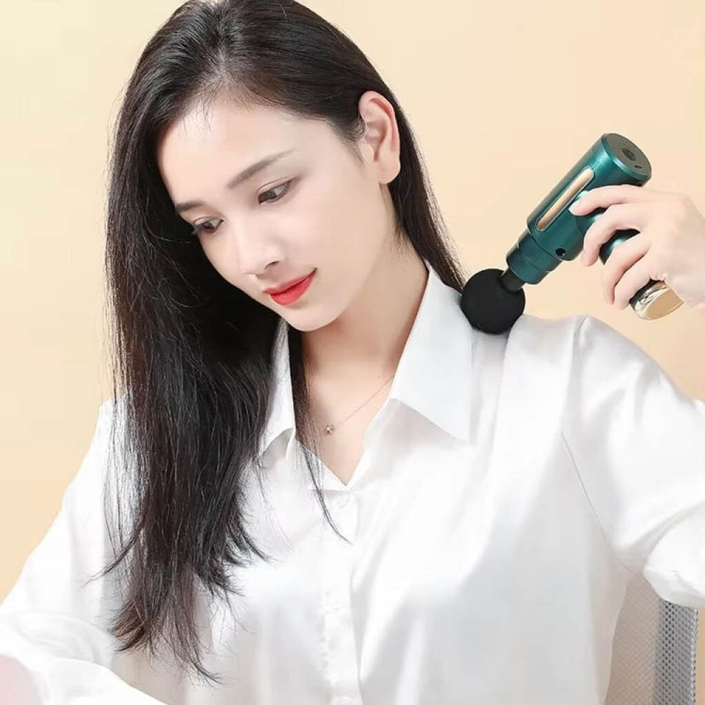 Масажер Massage Gun ART-0123, Зелений - № 7 Масажер Massage Gun ART-0123, Зелений - № 7