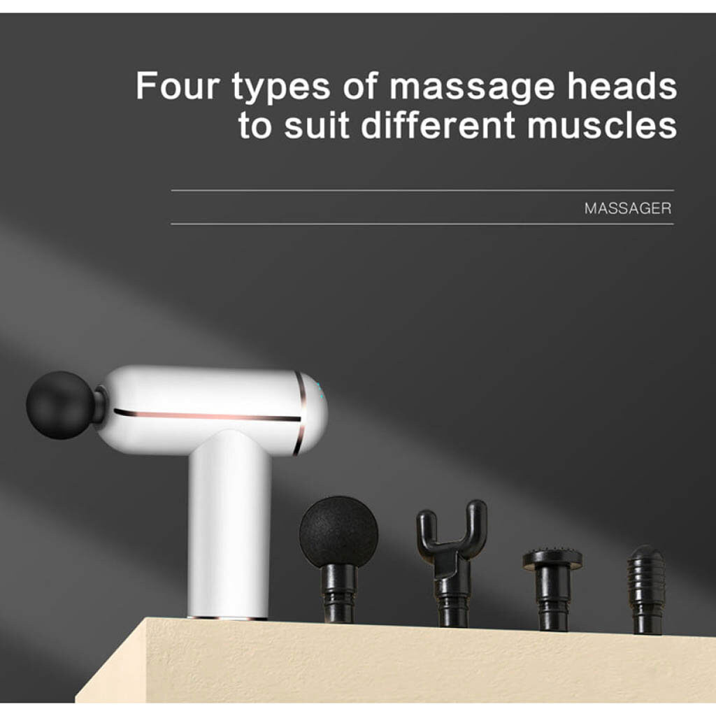 Массажер Massage Gun JY-720, Белый - № 5 Массажер Massage Gun JY-720, Белый - № 5