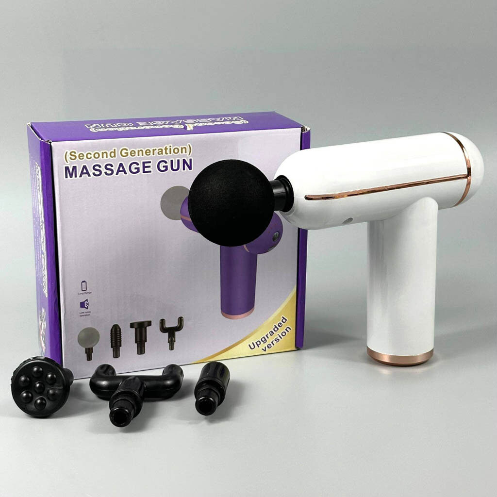 Массажер Massage Gun JY-720, Белый - № 8 Массажер Massage Gun JY-720, Белый - № 8