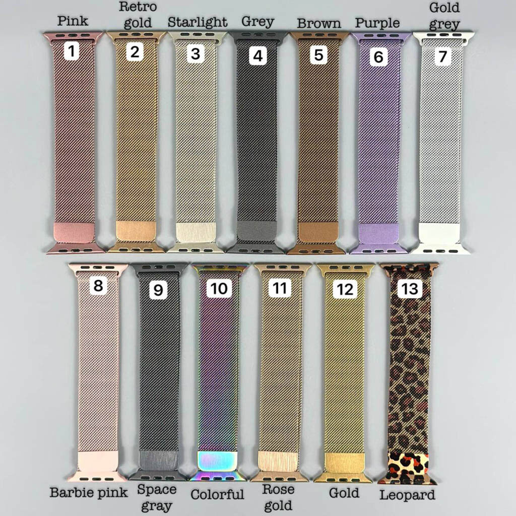 Ремінець Apple Watch 42 / Watch 44, Milanese loop, Retro-Gold, Золотий - № 9 Ремінець Apple Watch 42 / Watch 44, Milanese loop, Retro-Gold, Золотий - № 9