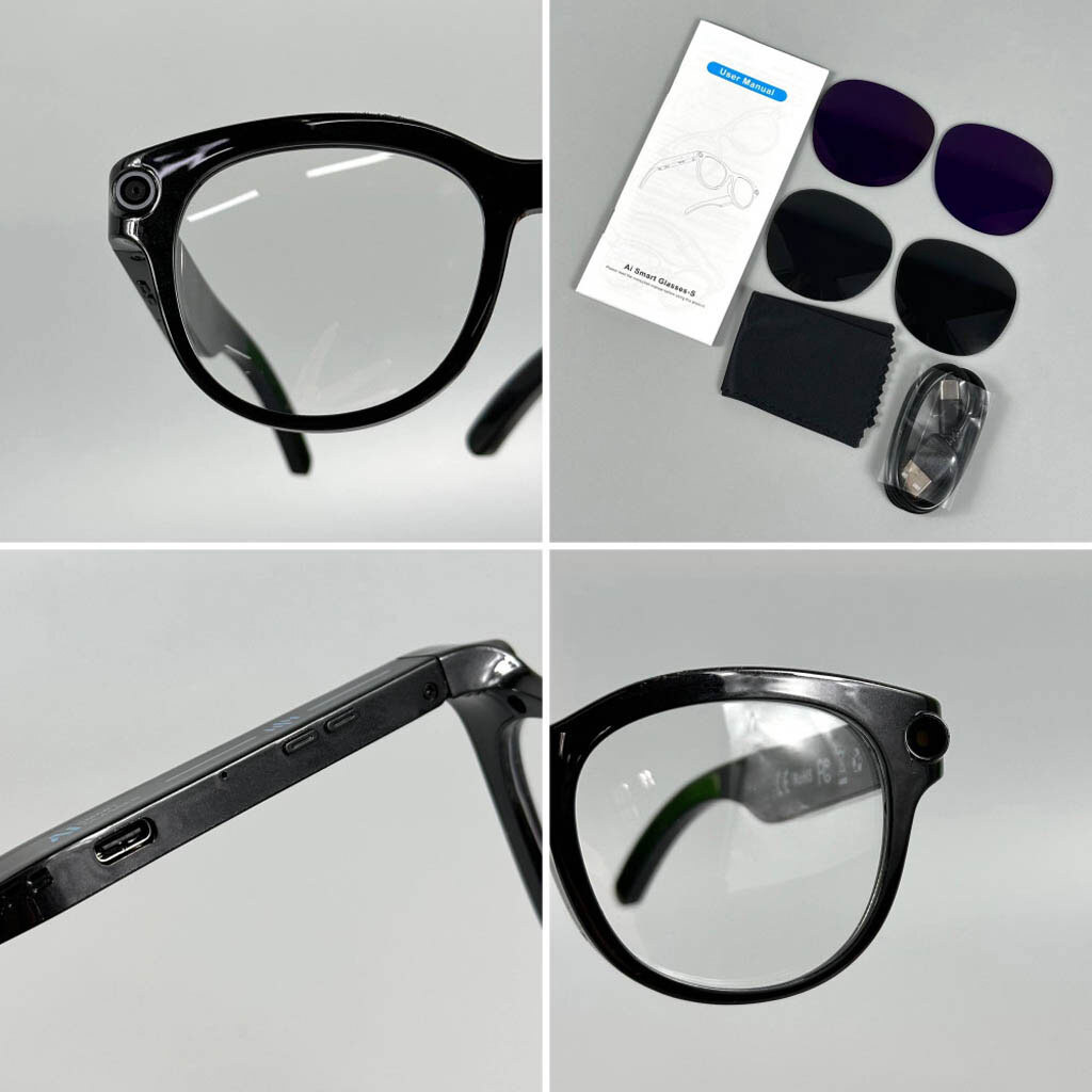Смарт-окуляри Smart AI Glasses M89S, Чорний - № 2 Смарт-окуляри Smart AI Glasses M89S, Чорний - № 2