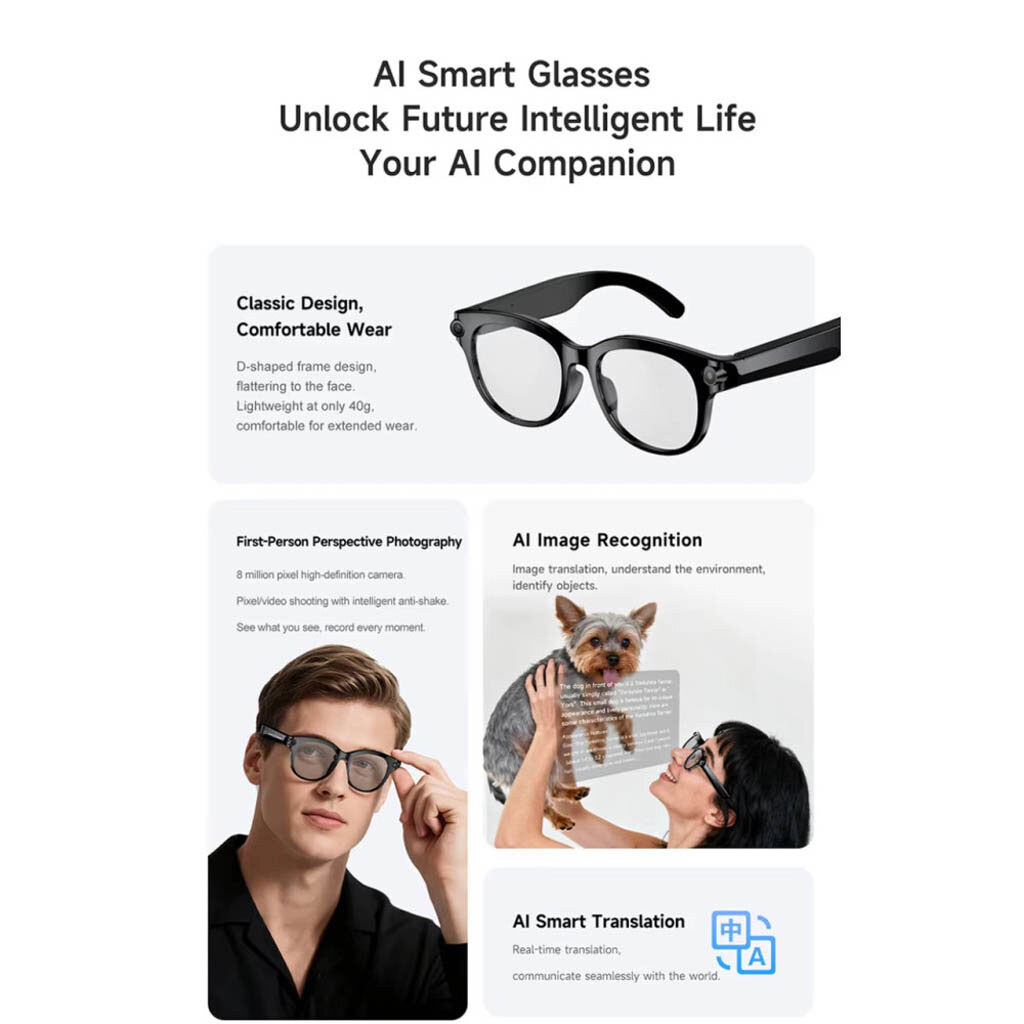 Смарт-окуляри Smart AI Glasses M89S, Чорний - № 5 Смарт-окуляри Smart AI Glasses M89S, Чорний - № 5