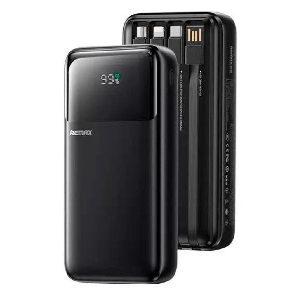 Портативна батарея (Power Bank) Remax FCP-2, 20000 mAh, Чорний - № 1 Портативна батарея (Power Bank) Remax FCP-2, 20000 mAh, Чорний - № 1