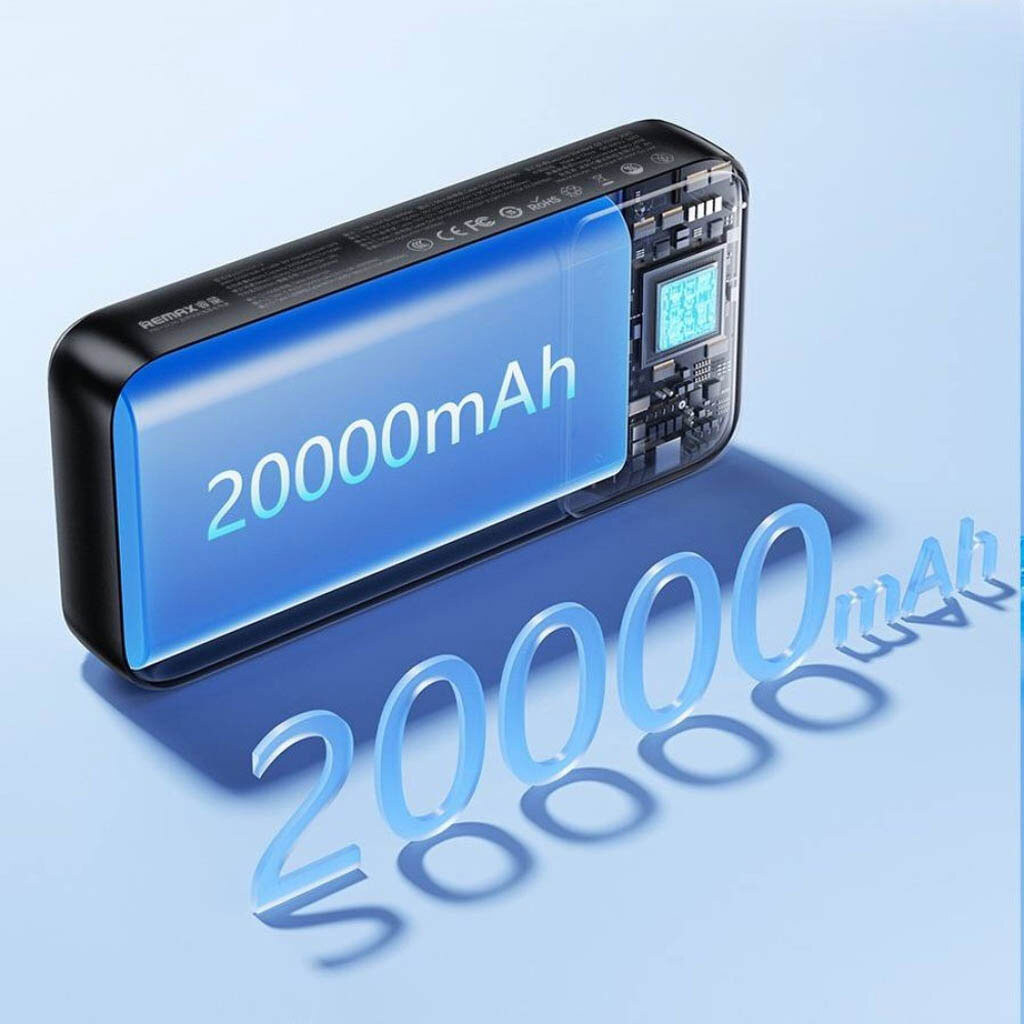 Портативна батарея (Power Bank) Remax FCP-2, 20000 mAh, Чорний - № 5 Портативна батарея (Power Bank) Remax FCP-2, 20000 mAh, Чорний - № 5