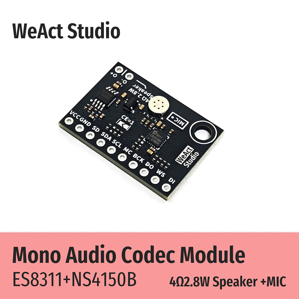 Mono-аудіо кодек ES8311+NS4150B - № 2 Mono-аудіо кодек ES8311+NS4150B - № 2