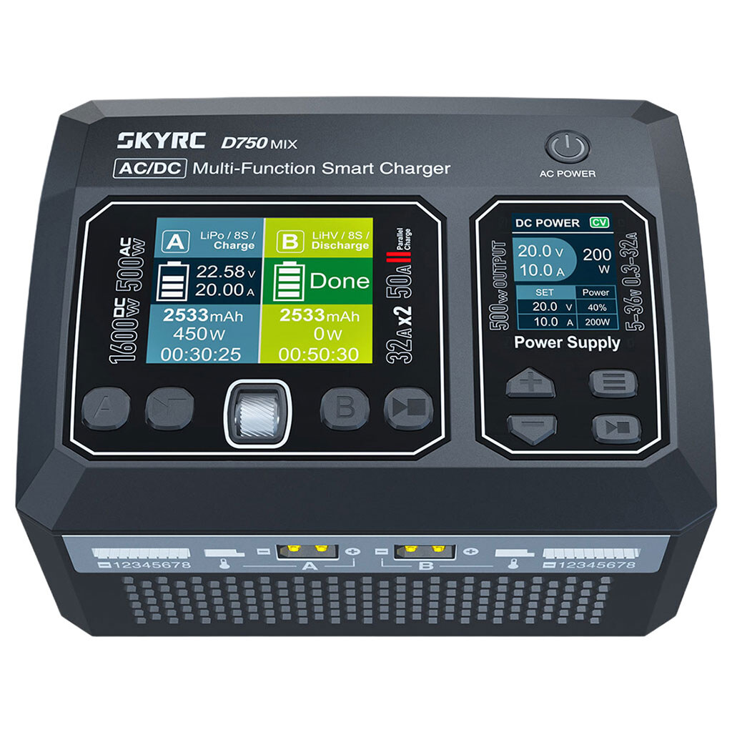 Зарядний пристрій SkyRC D750 MIX SK-100201-01 - № 3 Зарядний пристрій SkyRC D750 MIX SK-100201-01 - № 3