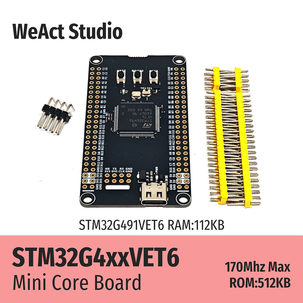 Налагоджувальна плата WeAct Studio STM32G491VET6 - № 6 Налагоджувальна плата WeAct Studio STM32G491VET6 - № 6