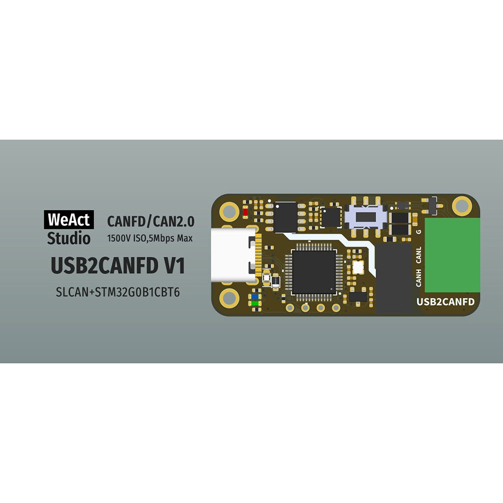 Преобразователь WeAct Studio USB2CANFD v1 - № 7 Преобразователь WeAct Studio USB2CANFD v1 - № 7