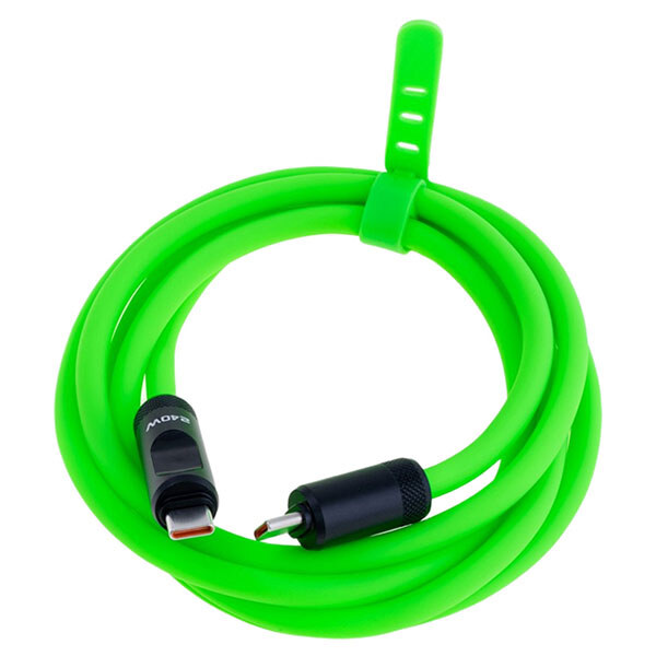 USB кабель YiChen, Type-C, 1.5 м., Зелений - № 1 USB кабель YiChen, Type-C, 1.5 м., Зелений - № 1