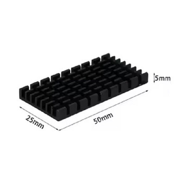 Радиатор алюминиевый 50x25x5mm - № 2 Радиатор алюминиевый 50x25x5mm - № 2