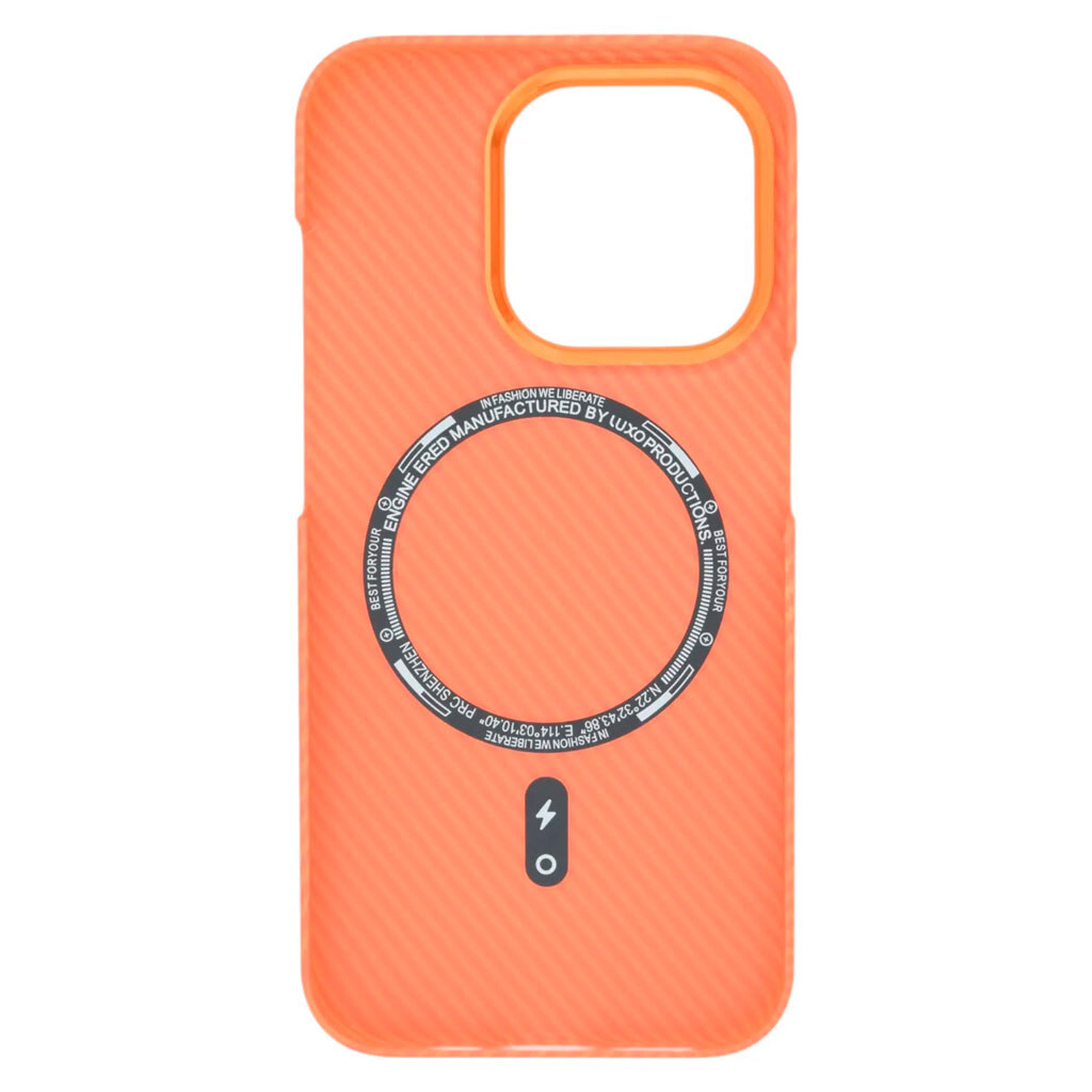 Чехол (накладка) Apple iPhone 15 Pro Max, Pitaka Ultra Slim, MagSafe, Twill Orange, Рисунок - № 2 Чехол (накладка) Apple iPhone 15 Pro Max, Pitaka Ultra Slim, MagSafe, Twill Orange, Рисунок - № 2