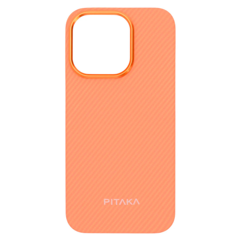 Чехол (накладка) Apple iPhone 16 Pro Max, Pitaka Ultra Slim, MagSafe, Twill Orange, Рисунок - № 1 Чехол (накладка) Apple iPhone 16 Pro Max, Pitaka Ultra Slim, MagSafe, Twill Orange, Рисунок - № 1