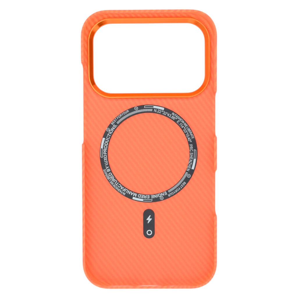 Чехол (накладка) Apple iPhone 17 Pro Max, Pitaka Ultra Slim, MagSafe, Twill Orange, Рисунок - № 2 Чехол (накладка) Apple iPhone 17 Pro Max, Pitaka Ultra Slim, MagSafe, Twill Orange, Рисунок - № 2