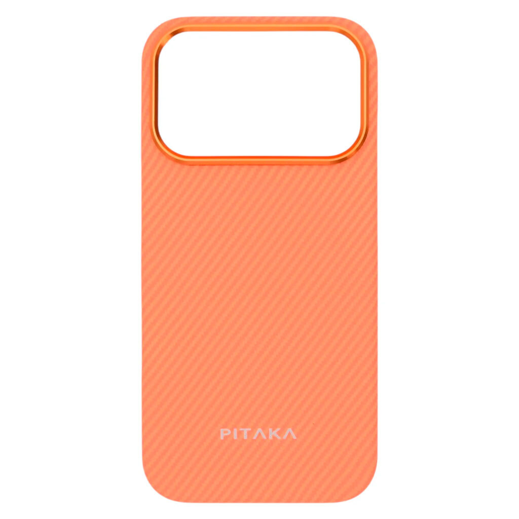 Чохол (накладка) Apple iPhone 17 Pro, Pitaka Ultra Slim, Twill Orange, MagSafe, Малюнок - № 1 Чохол (накладка) Apple iPhone 17 Pro, Pitaka Ultra Slim, Twill Orange, MagSafe, Малюнок - № 1