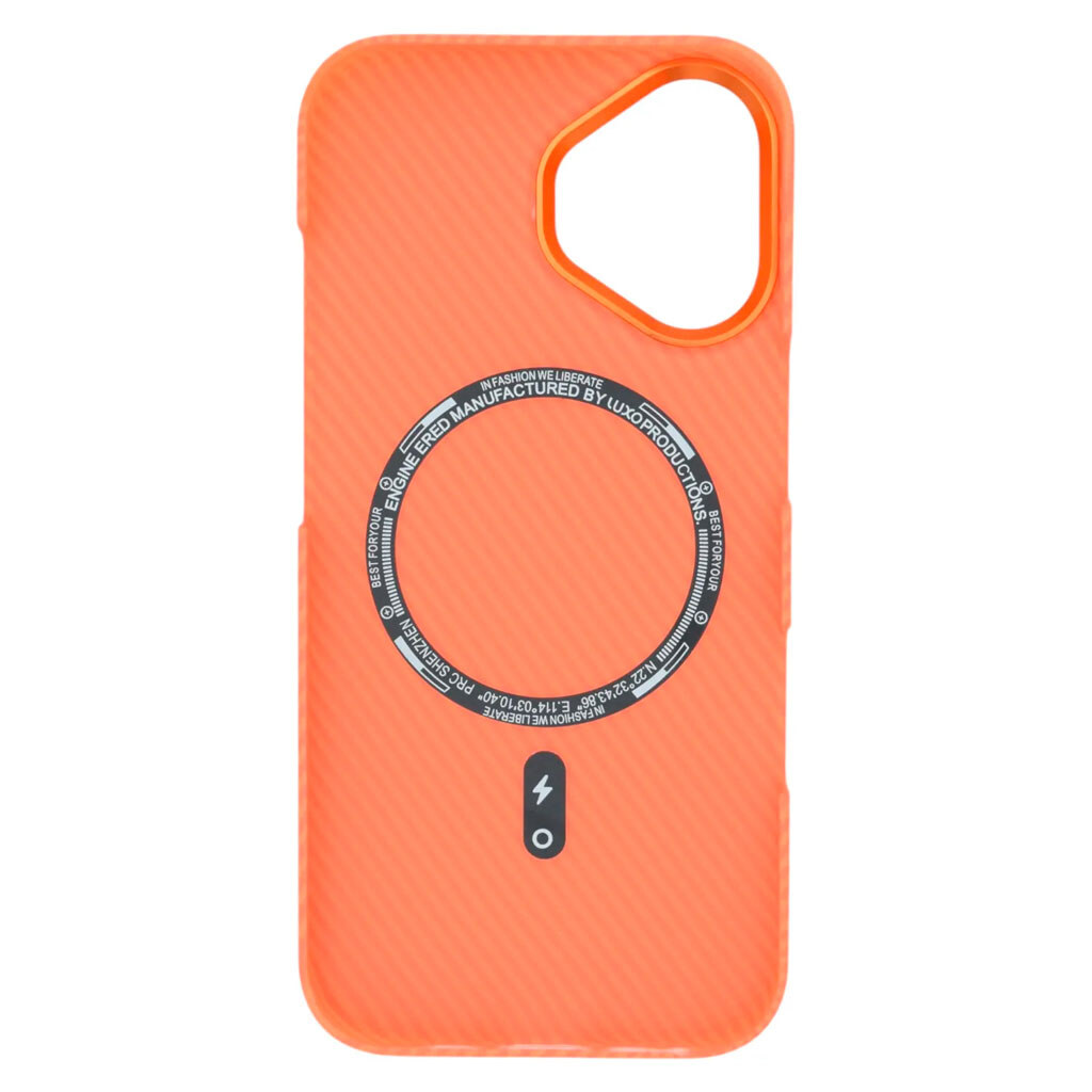 Чохол (накладка) Apple iPhone 17, Pitaka Ultra Slim, Twill Orange, MagSafe, Малюнок - № 2 Чохол (накладка) Apple iPhone 17, Pitaka Ultra Slim, Twill Orange, MagSafe, Малюнок - № 2