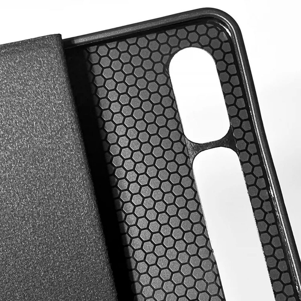 Чехол (книжка) Samsung Galaxy Tab A11, Wave Smart Cover, Черный - № 4 Чехол (книжка) Samsung Galaxy Tab A11, Wave Smart Cover, Черный - № 4