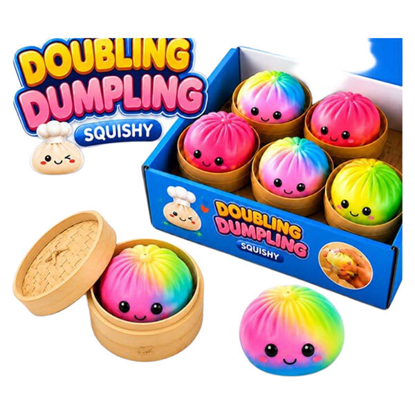 Антистрес-іграшка "Doubling Dumpling, пельмень", 8,5 см, Mic - № 3 Антистрес-іграшка "Doubling Dumpling, пельмень", 8,5 см, Mic - № 3