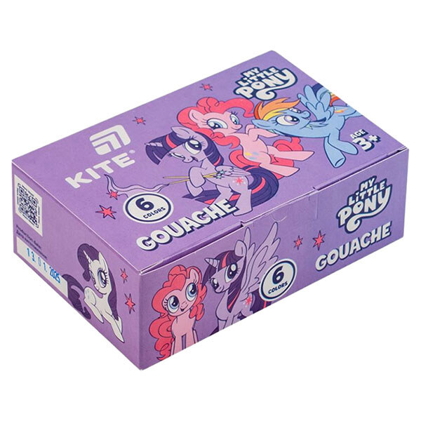 Гуаш "My Little Pony", 6 кол., 20мл, Kite - № 1 Гуаш "My Little Pony", 6 кол., 20мл, Kite - № 1