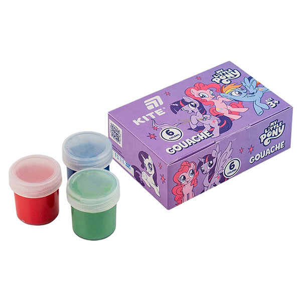 Гуаш "My Little Pony", 6 кол., 20мл, Kite - № 2 Гуаш "My Little Pony", 6 кол., 20мл, Kite - № 2