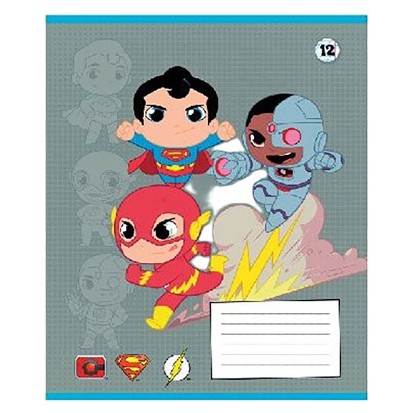 Тетрадь "DC Comics", 12 л., кос., софт тач + УФ лак, Kite - № 4 Тетрадь "DC Comics", 12 л., кос., софт тач + УФ лак, Kite - № 4